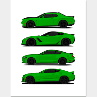 AMERICAN MUSCLE GREEN Posters and Art